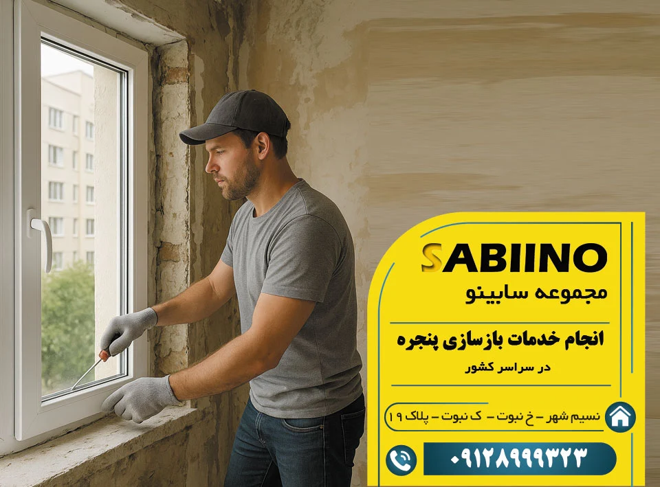 بازسازی پنجره پی وی سی